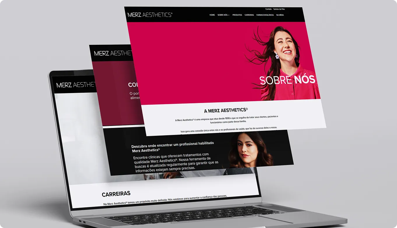 Site Institucional Merz Aesthetics Brasil
